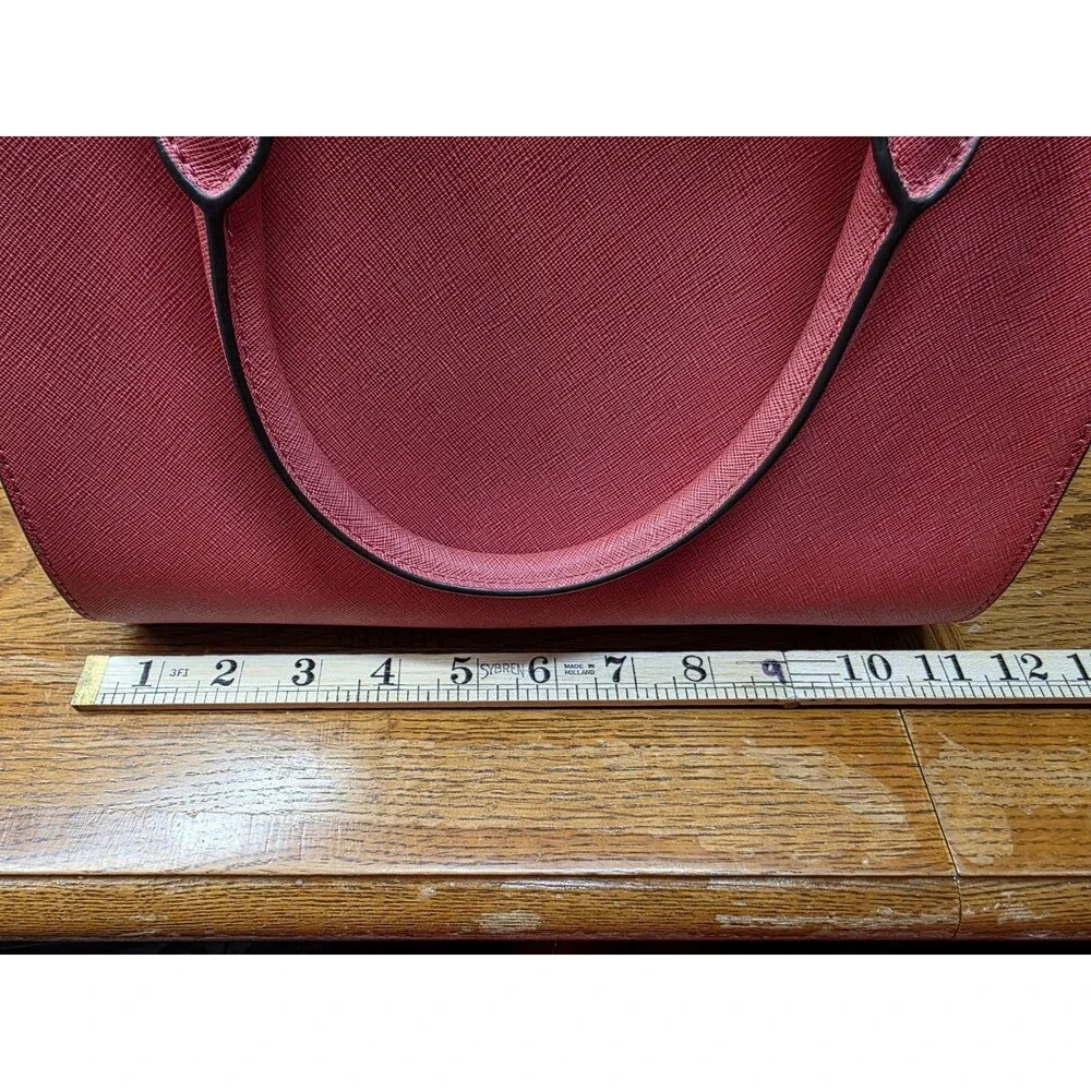 Michael Kors Selma Medium Top Zip Satchel Bag - Coral Peach